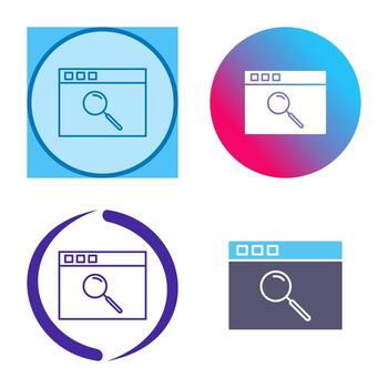 Unique Browser Vector Icon