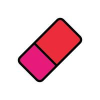 eraser  icon design vector