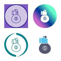 Unique Money Sharing Vector Icon