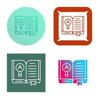 Open Book Vector Icon