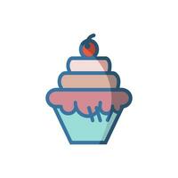 cupcake icon design vector