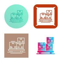 icono de vector de paquetes