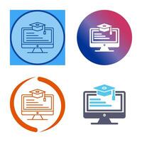 Online Learning Vector Icon