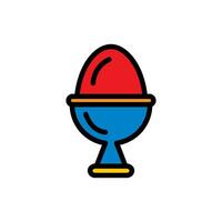 easter day eggs icon design vector