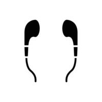 auriculares icono diseño vector