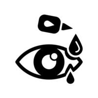 ojo gotas icono diseño vector