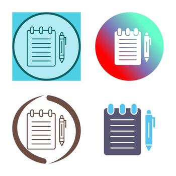 Notepad Vector Icon