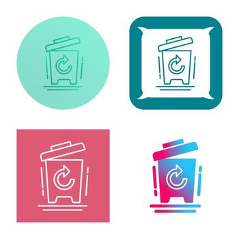 icono de vector de papelera