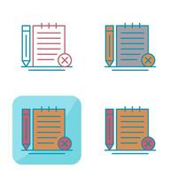 Unchecked Notes Vector Icon