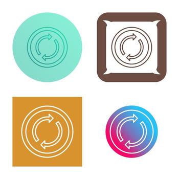 icono de vector de bucle