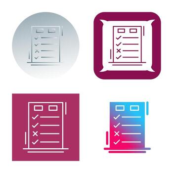 Today to Done CheckList Vector Icon