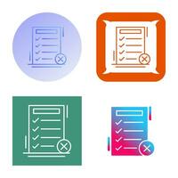 Fake List Vector Icon