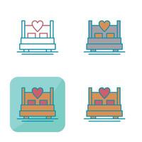 Double Bed Vector Icon