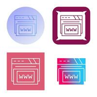 Www Vector Icon