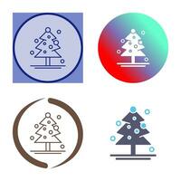 icono de vector de árbol de navidad