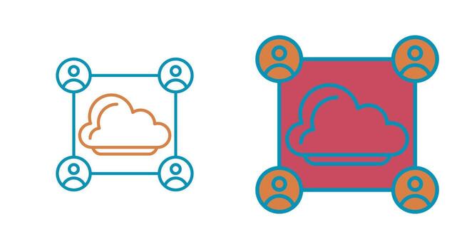 icono de vector de red