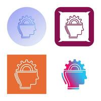 icono de vector de aprendizaje automático