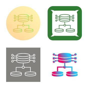 icono de vector de datos estructurados