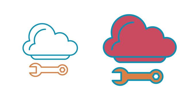 Cloud Computing Vector Icon