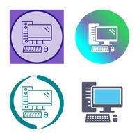 icono de vector de computadora