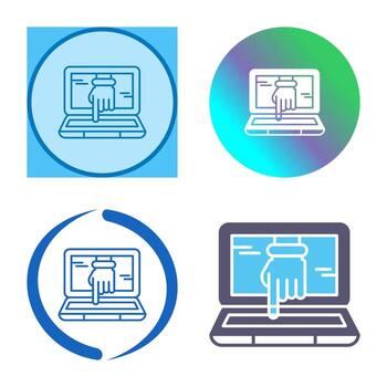 Computer Hacking Vector Icon