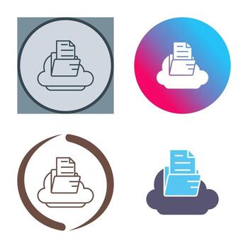 icono de vector de nube