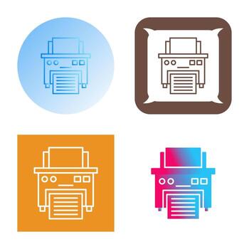 icono de vector de impresora