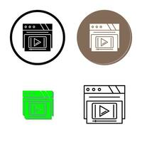 Video Player Vector Icon