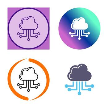 Cloud Computing Vector Icon