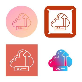 icono de vector de nube