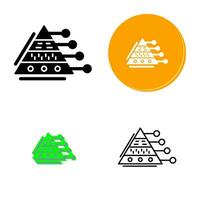 Pyramid Graph Vector Icon