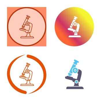 icono de vector de microscopio
