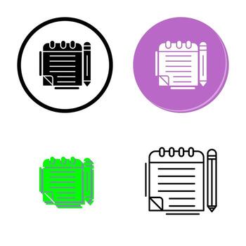 Notepad Vector Icon