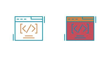 Web Coding Vector Icon
