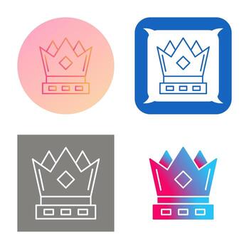 icono de vector de corona