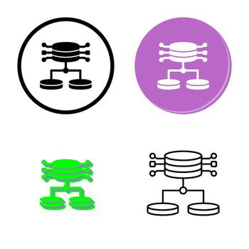icono de vector de datos estructurados