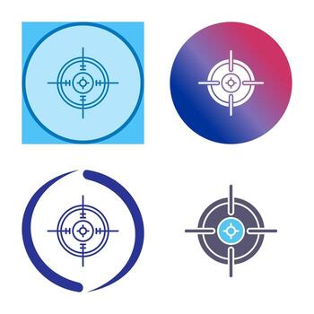 icono de vector de objetivo