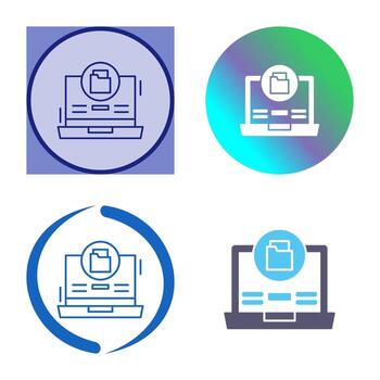 icono de vector de almacenamiento de datos