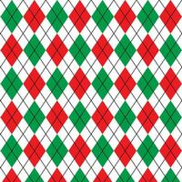 red and green plaid pattern vector