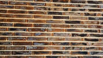 Background of brick wall texture. Brown brick wall texture. Brick wall background photo