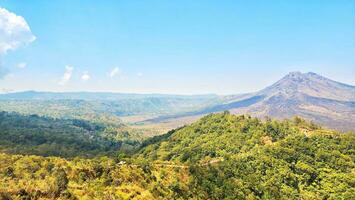 Mount Batur is an active volcano in Kintamani District, Bangli Regency, Bali, Indonesia. photo