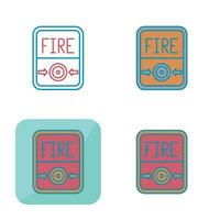 Fire Button Vector Icon