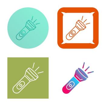 icono de vector de luz de flash