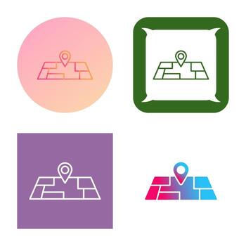 icono de vector de mapa