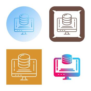 Data Storage Vector Icon