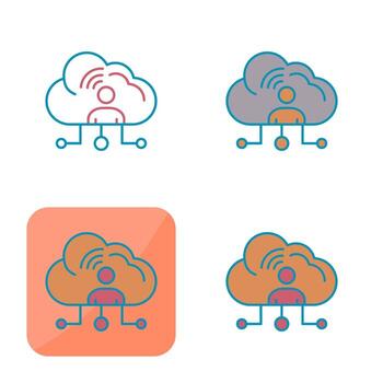 icono de vector de red