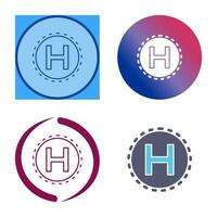 Helipad Vector Icon