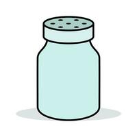 Salt and Pepper Bottles Vector Illustration