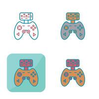 icono de vector de controlador de juego