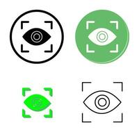 Eye Scan Vector Icon